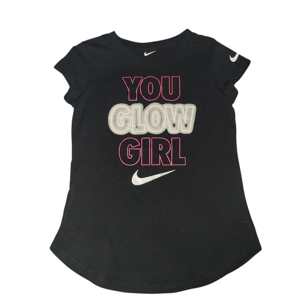 Nike Black Kids T-Shirt - You Glow Girl